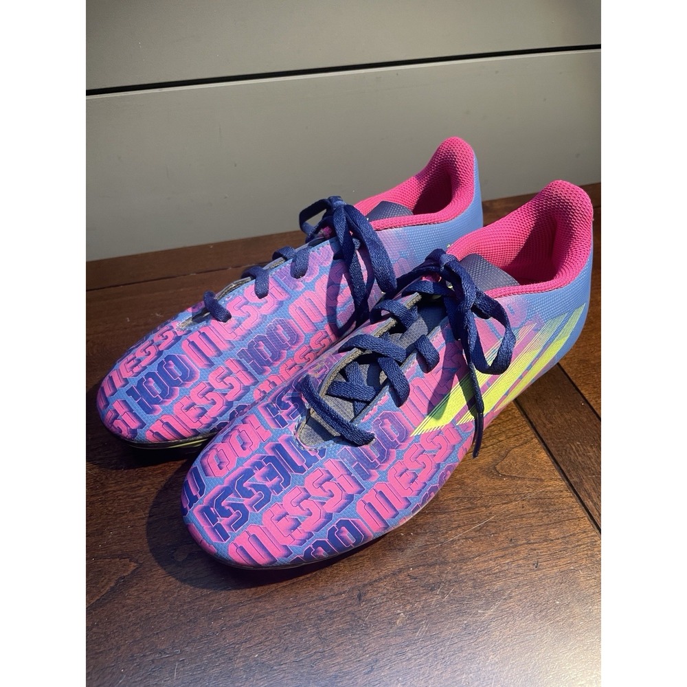Adidas X Speedflow Messi.4 FxG Soccer Cleats US Size 4 Multicolor FY6933 EUC